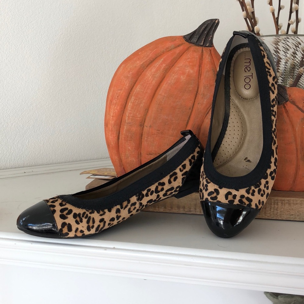 MeToo 8.5 Jaguar Print Flats